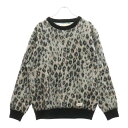 WACKO MARIA(ワコマリア) サイズ:L LEOPARD MOHAIR CREW NECK SWEATER レオパード柄 モヘアニットセーター マルチカ...