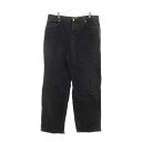 【sale対象】STUSSY(ステューシー) サイズ:36 22AW Washed Canvas BIGOL Jeans ビッグオル ワークパンツ ブラック 1...