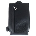 LOEWE(ロエベ) VERTICAL T POCKET グレインカーフスキン バーティカル Tポケット アナグラム クロスボディバッグ ブラック C660P0...