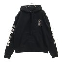 CHROME HEARTS(クロムハーツ) サイズ:S SWTSHRT PLVR アームロゴプリント プルオーバーパーカー ブラック【新古品/中古】【程度S】【カラーブラック】【取扱店舗BRING京都河原町店】
