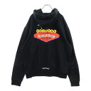 CHROME HEARTS(クロムハーツ) サイズ:L Las Vegas Limited SWTSHRT PLVR ラスベガスリミテッド バックプリント プルオーバーパーカー ブラック【中古】【程度A】【カラーブラック】【取扱店舗渋谷】