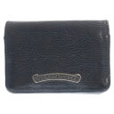 CHROME HEARTS(クロムハーツ) サイズ:- CRD CSE 3PKT WD V1 スクロールラベル 3ポケットカードケース ブラック【中古】【程度B...