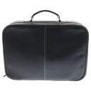agnes b.(アニエスベー) サイズ:- VOYAGE ボヤージュ レザー ブリーフケース ビジネス ハンド バッグ ブラック【中古】【程度B】【カラーブラ...