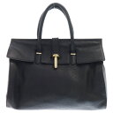 BALENCIAGA(バレンシアガ) チューブラウンド レザー ハンドバッグ ブラック レディース 286403【中古】【程度B】【カラーブラック】【取扱店舗BRING THRIFT CLOSET 湘南平塚店】