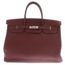 HERMES(エルメス) バーキン40 トゴ ルージュアッシュ ハンドバッグ シルバー金具 □O刻印【中古】【程度B】【カラーレッド】【取扱店舗BRING福岡天...