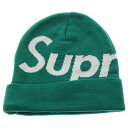 SUPREME(シュプリーム) Big Logo Beanie ビッグロゴ ビーニー ニット 帽子 グリーン【新古品/中古】【程度S】【カラー14065】【オンライン限定商品】(4)
