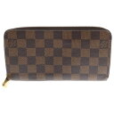 LOUIS VUITTON(ルイヴィトン) ダミエ レザー ジッピーウォレット 長財布 ブラウン N41661【中古】【程度A】【カラーブラウン】【オンライン限定商品】(4)