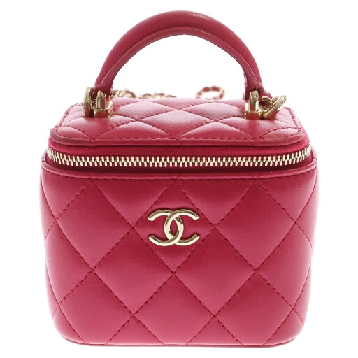 CHANEL(シャネル) スモールバニティ マトラッセ 2WAY チェーンショルダーハンドバッグ レディース ピンク AP2198【中古】【程度B】【カラーピンク】【取扱店舗BRING心斎橋店】 CHANEL(シャネル) スモールバニティ マトラッセ 2WAY チェーンショルダーハンドバッグ レディース ピンク AP2198【中古】【程度B】【カラーピンク】【取扱店舗BRING心斎橋店】