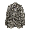 NUMBER (N)INE(ナンバーナイン) サイズ:2 01SS TIME期 スカル総柄 シルクテーラードジャケット ブラック【中古】【程度B】【カラーブラック】【取扱店舗AWESOME原宿店】