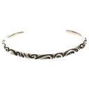 CHROME HEARTS(クロムハーツ) BANGLE SCROLL スクロールバンドバングル ブレスレット シルバー BCA127【中古】【程度B】【カラー...