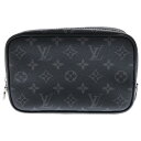 LOUIS VUITTON(ルイヴィトン) エクリプス トゥルーストワレットPM ノワール PVC ポーチ クラッチバッグ セカンドバッグ ブラック ケース M...