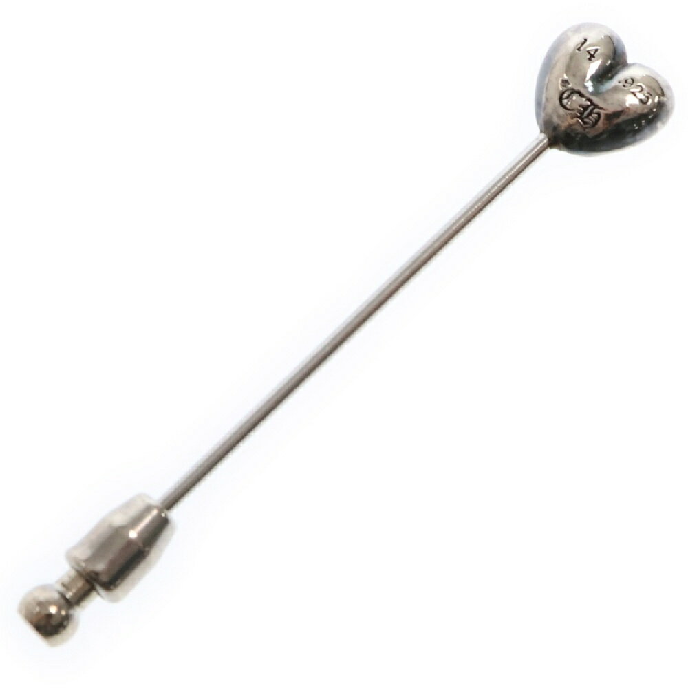 CHROME HEARTS(クロムハーツ) HEART STICK LAPEL PIN ハートラペル スティックピン シルバー【中古】【程度B】【カラーシルバー】【取扱店舗OneStyle新宿店】