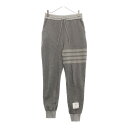 THOM BROWNE(トムブラウン) サイズ:38 シルクフレックル ジョガーパンツ FJQ111A-J0142 グレー レディース【中古】【程度A】【カラー...