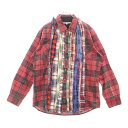 Rebuild by needles(リビルドバイニードルス) サイズ:S 再構築 リメイク チェック 長袖シャツ マルチ【中古】【程度B】【カラーマルチカラー...