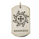 CHROME HEARTS(クロムハーツ) D TAG LRG LTD ホノルル限定 CHシャイン ラージドッグタグ ネックレストップ シルバー【中古】【程度A...