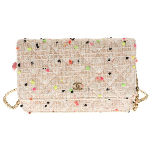 CHANEL(シャネル) チェーンウォレット マルチカラー ツイード ショルダーウォレット 長財布 ピンク ゴールド金具 斜め掛けバッグ 肩掛けバッグ ショルダーバッグ【中古】【程度B】【カラーマルチカラー】【取扱店舗新宿】 CHANEL(シャネル) チェーンウォレット マルチカラー ツイード ショルダーウォレット 長財布 ピンク ゴールド金具 斜め掛けバッグ 肩掛けバッグ ショルダーバッグ【中古】【程度B】【カラーマルチカラー】【取扱店舗新宿】