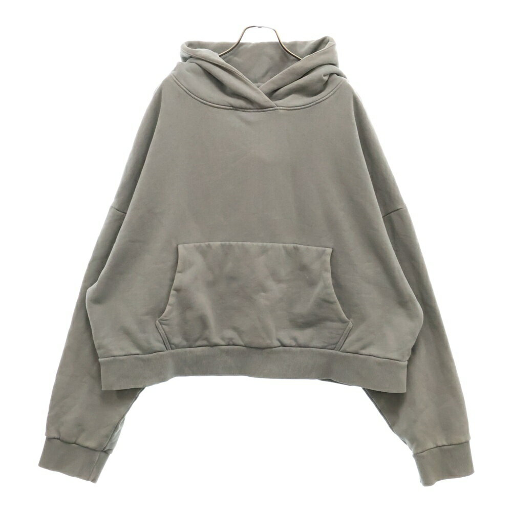 entire studios(エンタイア スタジオ) サイズ:M HEAVY HOOD ヘビーフード オーバーサイズ スウェット プルオーバー パーカー グレー ES2125 P0032【中古】【程度A】【カラーグレー】【取扱店舗BRING仙台店】