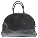 CHROME HEARTS(クロムハーツ) サイズ:MD OLD GYM MD オールド ジムバッグ セメタリーパッチ付レザーハンドバッグ ブラック【中古】【程...