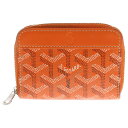 【sale対象】GOYARD(ゴヤール) Coin Card Case レザー コイン カードケース 財布 オレンジ【中古】【程度B】【カラーオレンジ】【取扱店...