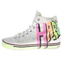 VETEMENTS(ヴェトモン) サイズ:42 20SS Classic High Tops Hardcore Happiness ハイカットスニーカー ホワイト 42【中古】【程度B】【カラーホワイト】【オンライン限定商品】