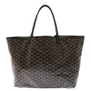 GOYARD(ゴヤール) サイズ:GM サンルイ GM レザー ハンド トートバッグ グレー 総柄【中古】【程度B】【カラーグレー】【取扱店舗新宿】