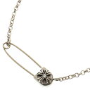 CHROME HEARTS(クロムハーツ) サイズ:16.0inch SAFETY PIN DMND R16 1ダイヤセーフティピンWロールチェーンネックレス シルバー【新古品/中古】【程度S】【カラーシルバー】【取扱店舗OneStyle名古屋パルコ店】(4)