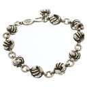 CHROME HEARTS(クロムハーツ) NO2 CROW BALL #2クロウボール シルバーブレスレット シルバー【中古】【程度B】【カラーシルバー】【取...
