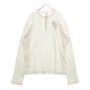 CHROME HEARTS(クロムハーツ) サイズ:XL GRP Y NOT U OVRSZD PLV THRML ヘンリーネッククロスパッチサーマル長袖カット...