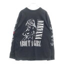 VINTAGE(ヴィンテージ) 90s NIRVANA BOOTLEG ABOUT A GIRL LS TEE ニルヴァーナ ブートレグ 両面プリント長袖Tシャ...