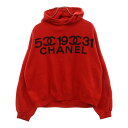 CHANEL(シャネル) サイズ:L 80S VINTAGE Logo Print Sweat Hoodie SAISON 1 ロゴプリント プルオーバースウェットパーカー ヴィンテージ フーディ レッド 26432【中古】【程度B】【カラーレッド】【取扱店舗BRING京都河原町店】