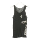 CHROME HEARTS(クロムハーツ) サイズ:L OLD T BAR Tank Top オールド Tバーロゴプリント タンクトップ ノースリーブカットソー...
