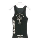 CHROME HEARTS(クロムハーツ) サイズ:M × 氷室京介 OLD Tank Top オールド ロゴプリント タンクトップ ノースリーブカットソー ブ...