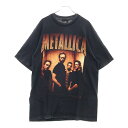 【sale対象】VINTAGE(ヴィンテージ) サイズ:L 90s METALLICA SPRING 1998 TOUR スプリングツアープリント半袖Tシャツ ブラック【中古】【程度B】【カラーブラック】【取扱店舗AWESOME原宿店】(4)