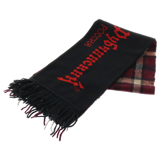 【sale対象】Gosha Rubchinskiy(ゴーシャラブチンスキー) チェック 切り替え マフラー ブラック/パープル【中古】【程度B】【カラーブラック】【オンライン限定商品】 【sale対象】Gosha Rubchinskiy(ゴーシャラブチンスキー) チェック 切り替え マフラー ブラック/パープル【中古】【程度B】【カラーブラック】【オンライン限定商品】