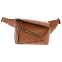 LOEWE(ロエベ) パズル バムバッグ ミニ タン レザー ブラウン ウエストバッグ ボディバッグ【中古】【程度A】【カラーブラウン】【取扱店舗BRING梅田...