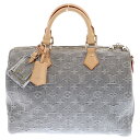 LOUIS VUITTON(ルイヴィトン) モノグラムデニム スピーディソフト M13344 ICタイプ ウォッシュドグレー コットン ボストンバッグ 2WAY...
