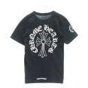 CHROME HEARTS(クロムハーツ) サイズ:XS NECK LOGO BACK CRS S/S TEE ネックロゴ バッククロス プリント 半袖Tシャツ カットソー ブラック【中古】【程度B】【カラーブラック】【取扱店舗BRINGアメリカ村店】