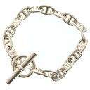 HERMES(エルメス) サイズ:17LINK シェーヌダンクルMM チェーンブレスレット 17コマ シルバー【中古】【程度B】【カラーシルバー】【取扱店舗BR...