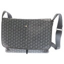 GOYARD(ゴヤール) GOYARD カペシアンMM レザーショルダーバッグ PVCコーティングキャンバス グレー【中古】【程度B】【カラーグレー】【取扱店舗...