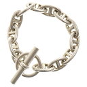 HERMES(エルメス) サイズ:GM Chaine d'Ancre GM シェーヌダンクル チェーンブレスレット 12LINK シルバー【中古】【程度B】【カ...
