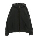 CHROME HEARTS(クロムハーツ) サイズ:L Y NOT CHプラスレザーパッチジップアップスウェットパーカー フーディー【中古】【程度B】【カラーブ...