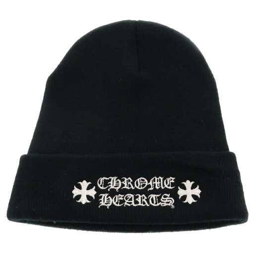 CHROME HEARTS(クロムハーツ) サイズ:OS WOOL WATCH CAP ウールワッチキャップ ロゴ刺繍 アクリルビーニー ニットキャップ 帽子 ブラック【中古】【程度B】【カラーブラック】【取扱店舗BRING心斎橋店】 CHROME HEARTS(クロムハーツ) サイズ:OS WOOL WATCH CAP ウールワッチキャップ ロゴ刺繍 アクリルビーニー ニットキャップ 帽子 ブラック【中古】【程度B】【カラーブラック】【取扱店舗BRING心斎橋店】
