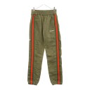 READY MADE(レディメイド) サイズ:0 SIDE SNAP TRACK PANTS サイドスナップトラックパンツ カーキ【新古品/中古】【程度S】【カラーグリーン】【オンライン限定商品】