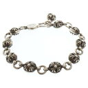 CHROME HEARTS(クロムハーツ) NO2 BALL #2クロスボールブレスレット シルバー BCA176【中古】【程度B】【カラーシルバー】【取扱店舗...