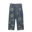 DIOR(ディオール) サイズ:52 23AW ×Denim Tears Carpenter Jeans デニムティアーズ 総柄カーペンターパンツ ネイビー 393D181BY528【中古】【程度B】【カラーネイビー】【取扱店舗渋谷】(4)