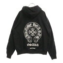 CHROME HEARTS(クロムハーツ) SWTSHRT HD ZIP 大阪限定バックホースシューダガージップパーカー ブラック【中古】【程度B】【カラーブラ...