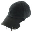 BALENCIAGA(バレンシアガ) サイズ:L 23AW Logo Embroidered Ring Cap 744299 410B2 ヴィンテージリングキャップ 帽子 ブラック【中古】【程度B】【カラーブラック】【取扱店舗原宿】(4)