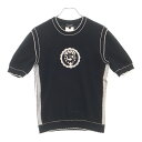 CHANEL(シャネル) サイズ:36 No.5 ロゴ ビーズ スパンコール コットンTシャツ レディース ブラック P74144K10654【中古】【程度A】【カラーブラック】【取扱店舗BRING京都河原町店】