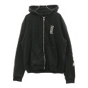 CHROME HEARTS(クロムハーツ) サイズ:M SWTSHRT HD ZIP アームロゴ 裏地サーマル ダガージップフーディ スウェットパーカー ブラッ...