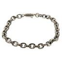 CHROME HEARTS(クロムハーツ) PAPER CHAIN ペーパーチェーン ブレスレット シルバー BCA178【中古】【程度A】【カラーシルバー】【...